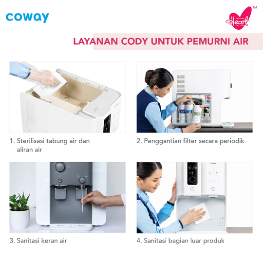 Layanan Cody untuk Water Purifier oleh Blessed Team Coway